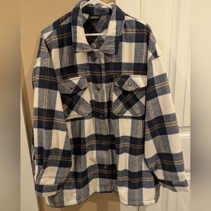 Oversized Heavy Duty Thick Snap Button Flannel